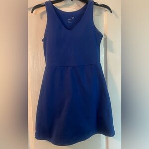 GapFit women’s royal blue active tank dress with built in shorts NWT
